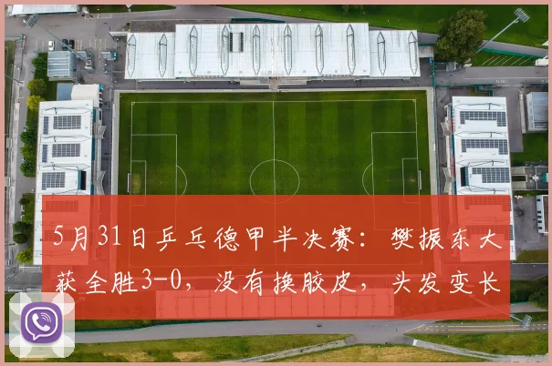 5月31日乒乓德甲半决赛：樊振东大获全胜3-0，没有换胶皮，头发变长了_萨尔布吕肯_欧冠决赛_阿吉雷